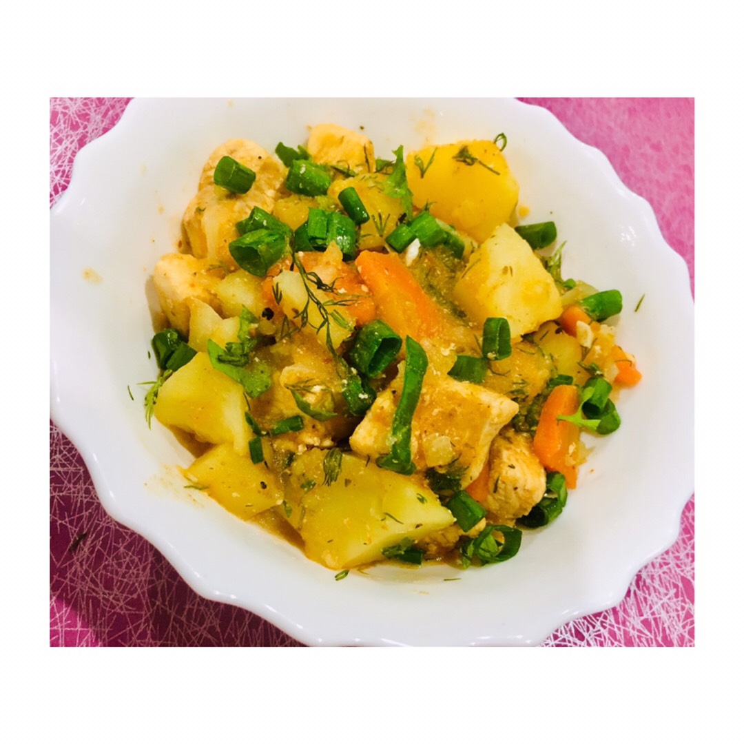 Рагу из мяса (ужин по-деревенски)