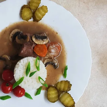 Boeuf Bourguignon или говядина в вине