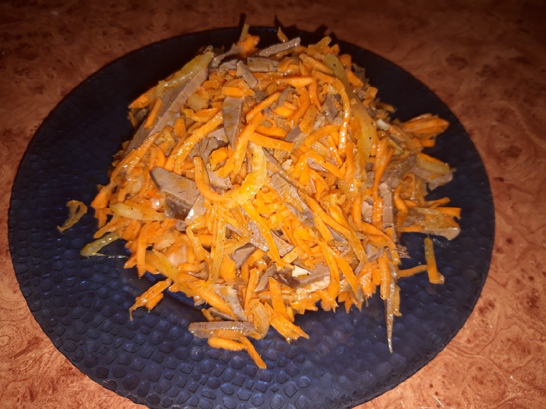Салат «Морковь по-корейски» с мясом