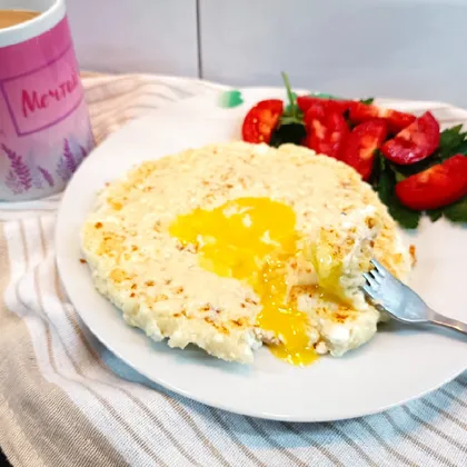 Вкусный завтрак - ленивый хачапури на сковороде