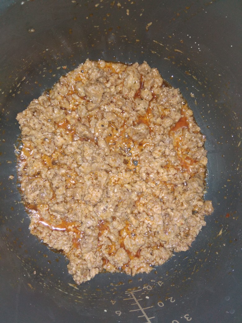 Фарш с пастой Том Ям