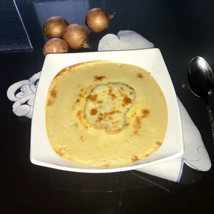 Суп луковый запечённый
