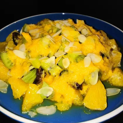 Постный салат из апельсина и фиников по-мароккански