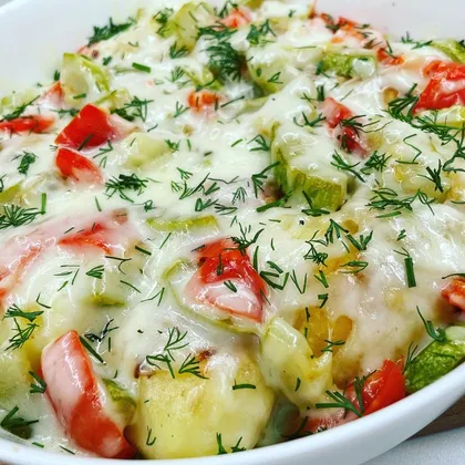 Приготовим картошечку с овощами и сыром