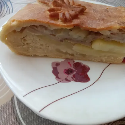 Пирог с картошкой и мясом