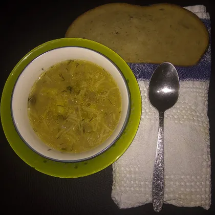 Луковый суп с вермишелью