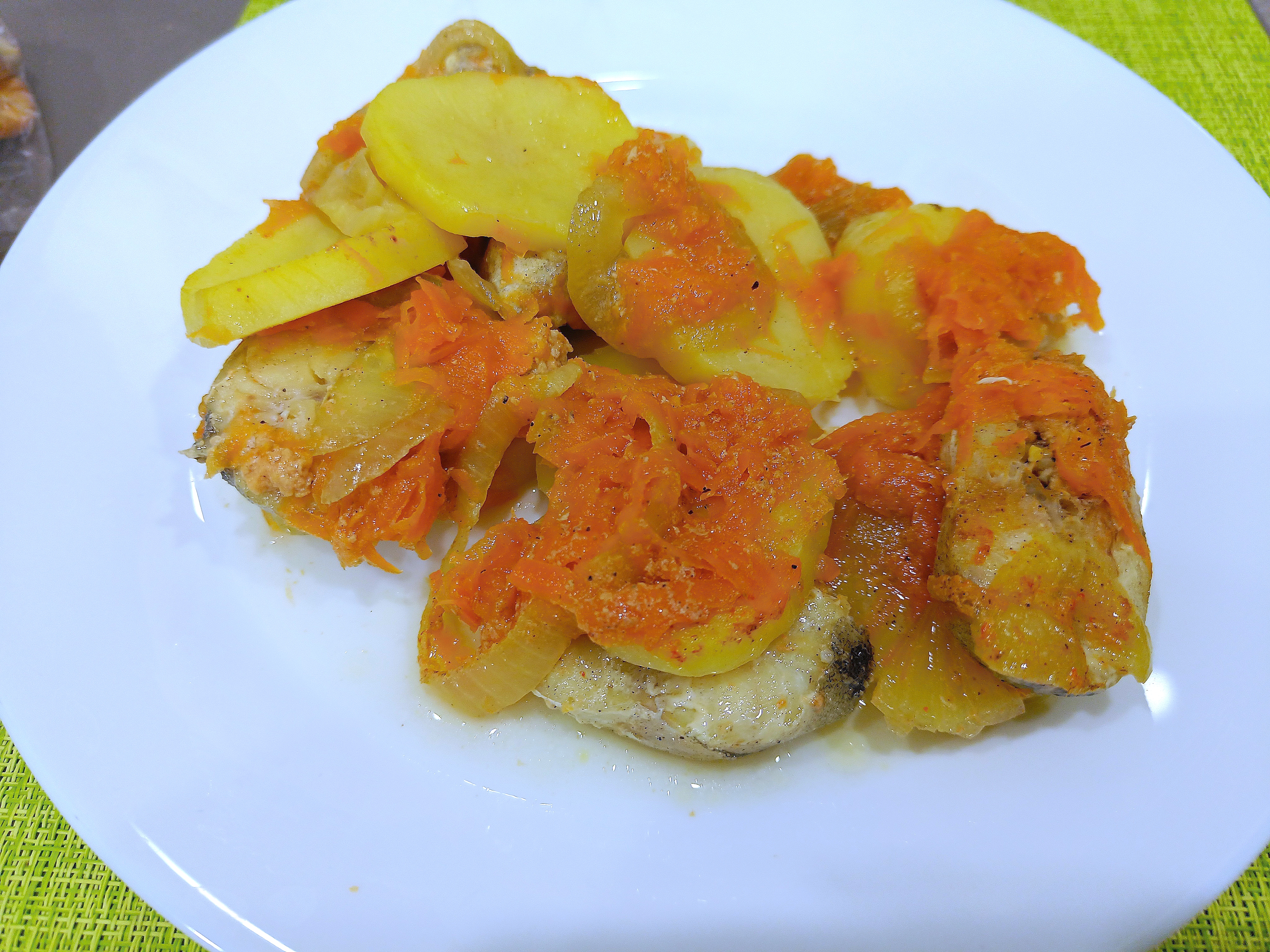 Рыба, тушёная с картофелем, "Ангелина"