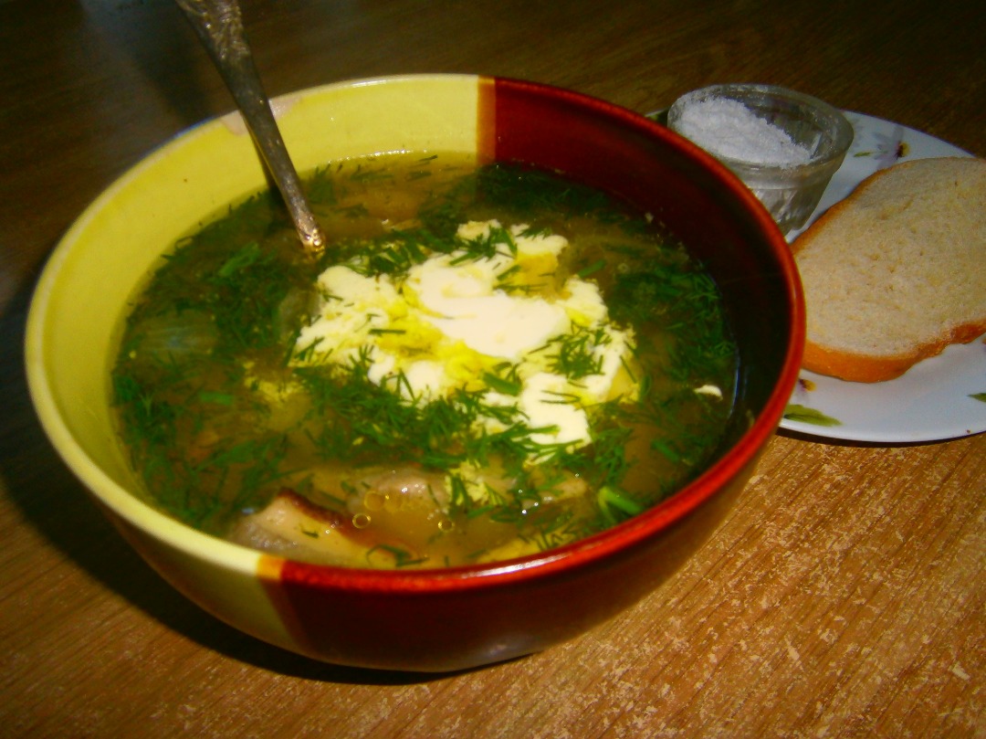 Суп из сушеных грибов с пшеном - пошаговый фоторецепт