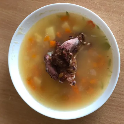 Гороховый суп на копченых рёбрах