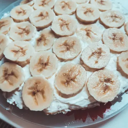 Творожно-банановый тортик на сковороде