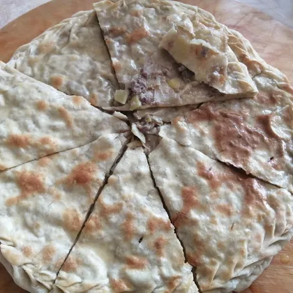 Дагестанские лепешки чуду с мясом и картошкой простой рецепт пошаговый