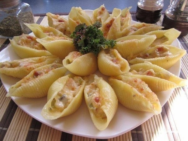 Жюльен в больших ракушках (конкильони)