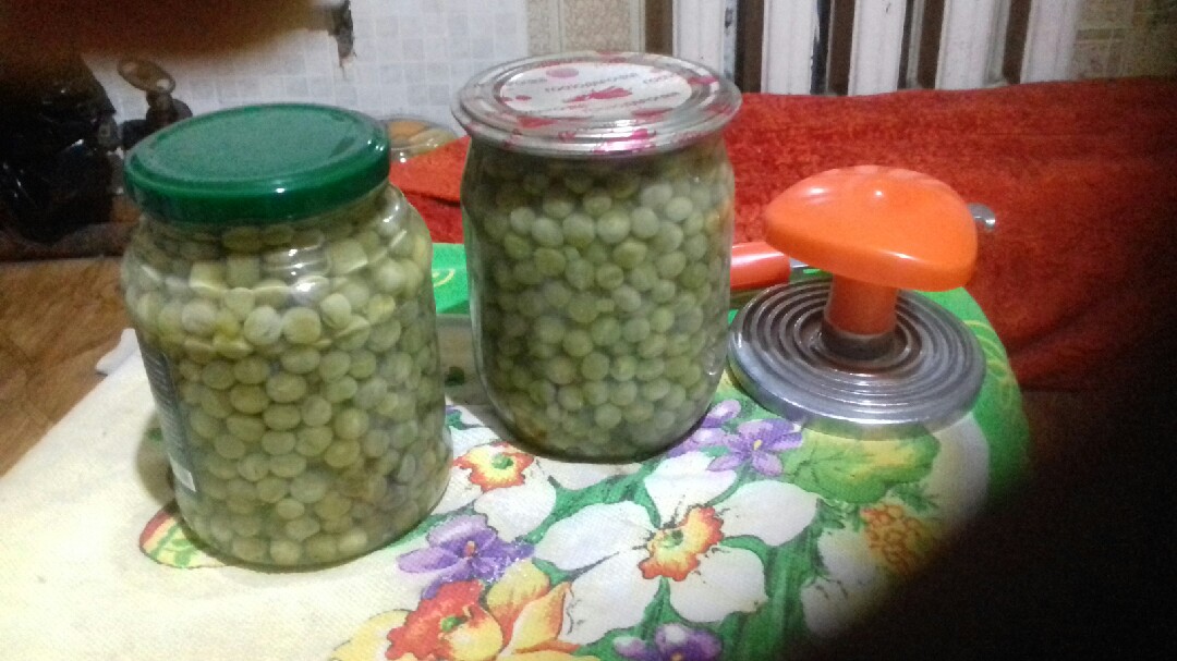 Горошек зелёный консервированный