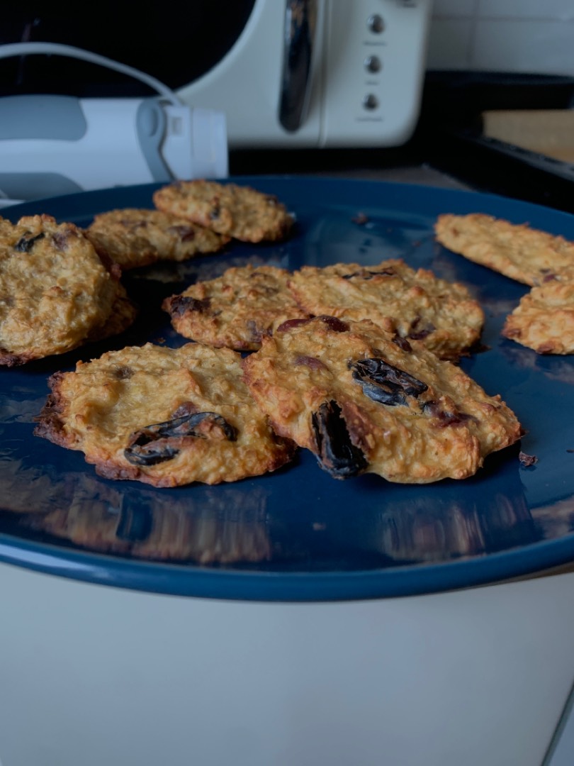 Овсяные печеньки с яблоком и бананом