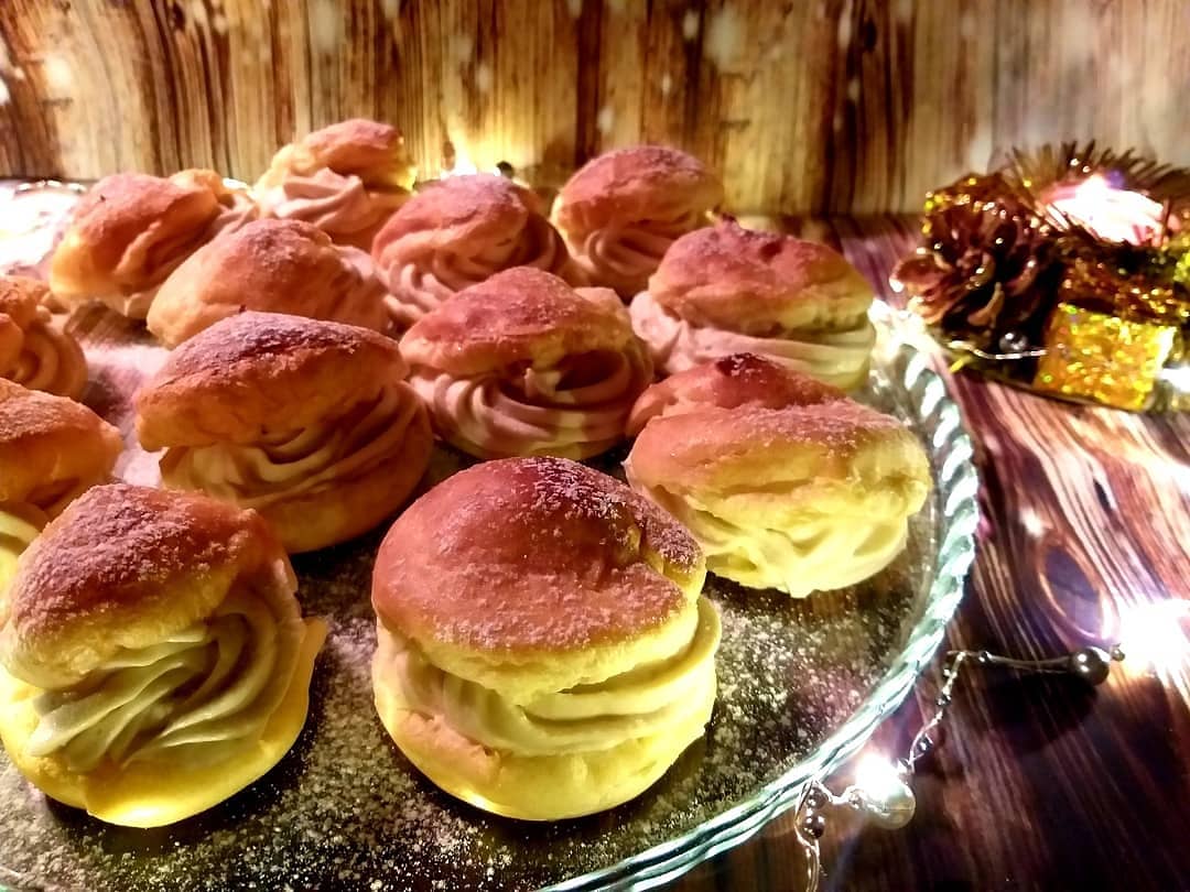 Пирожные "Шу" с кремом "Пломбир"😍