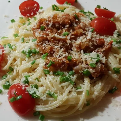Спагетти с тунцом 🍲