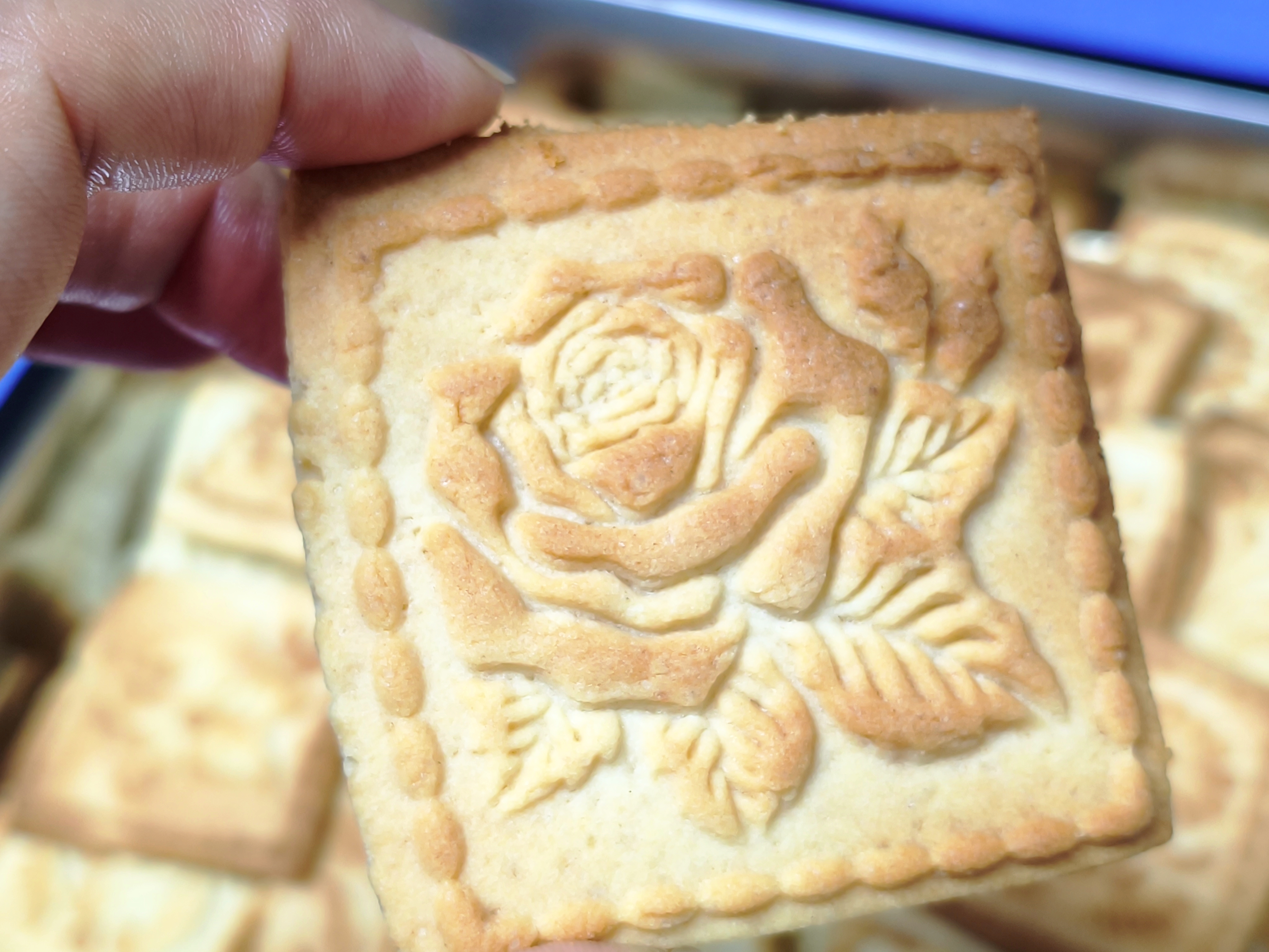 Домашнее печенье с узором