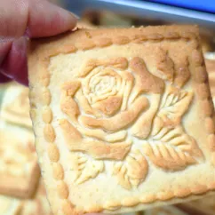 Домашнее печенье с узором