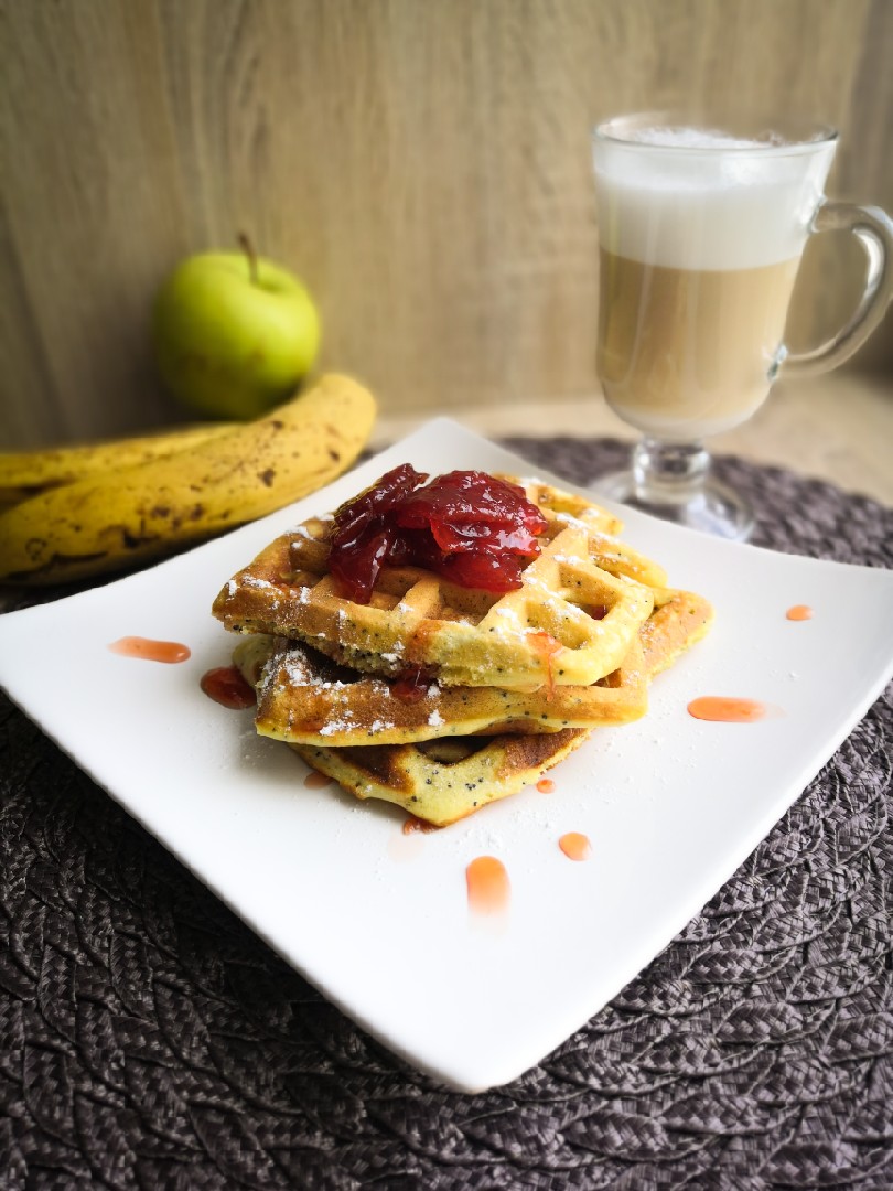 Лимонно-маковые вафли