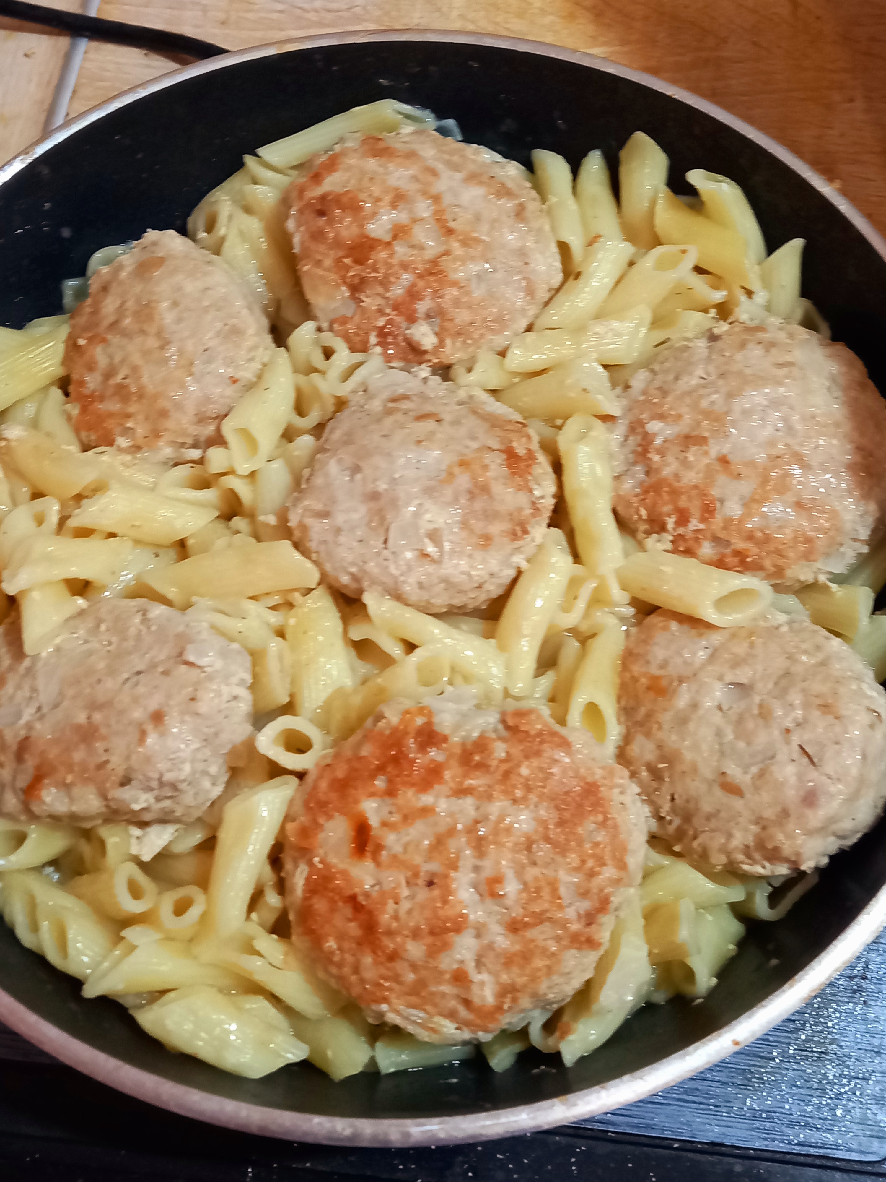 Котлеты с макаронами