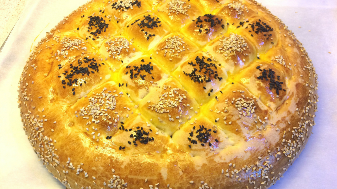Молочный хлеб Naan Sheermal. Персидская мягкая лепешка на рамазан