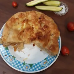 Баница с фаршем и картошкой