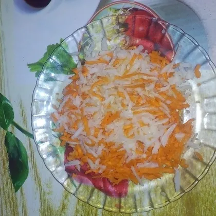 Салат - редька с морковкой #кулинарныймарафон