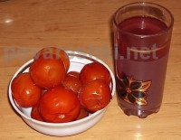 Компот из черешни с черной смородиной