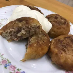 Слойки с мясным фаршем