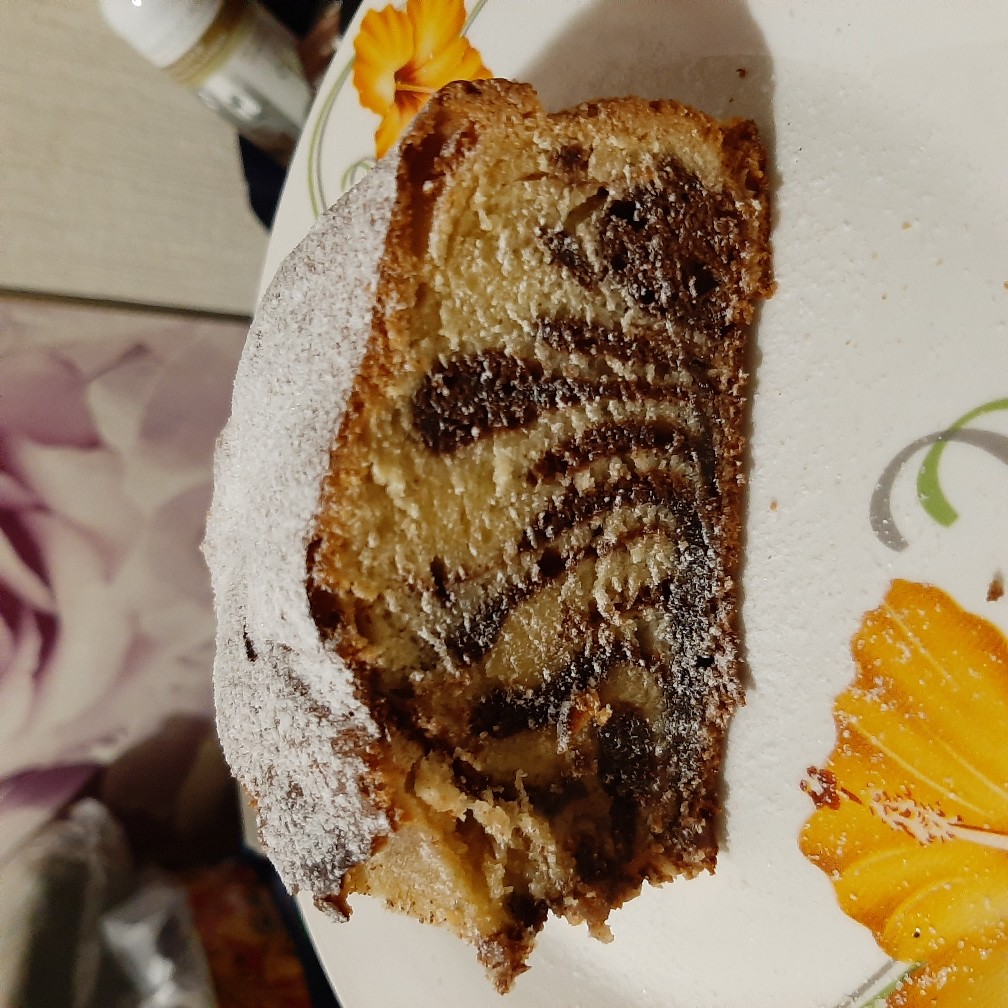 Мраморный пирог на сметане с вишней и шоколадом рецепт с фото пошагово