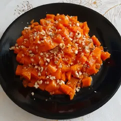 Тыква с сахаром в микроволновке.😋