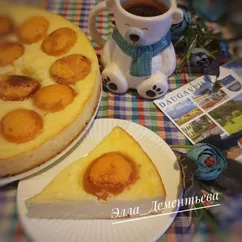 Творожная запеканка с абрикосами без муки и манки