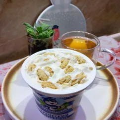 ПП десерт с бананом  - японский ПП чизкейк