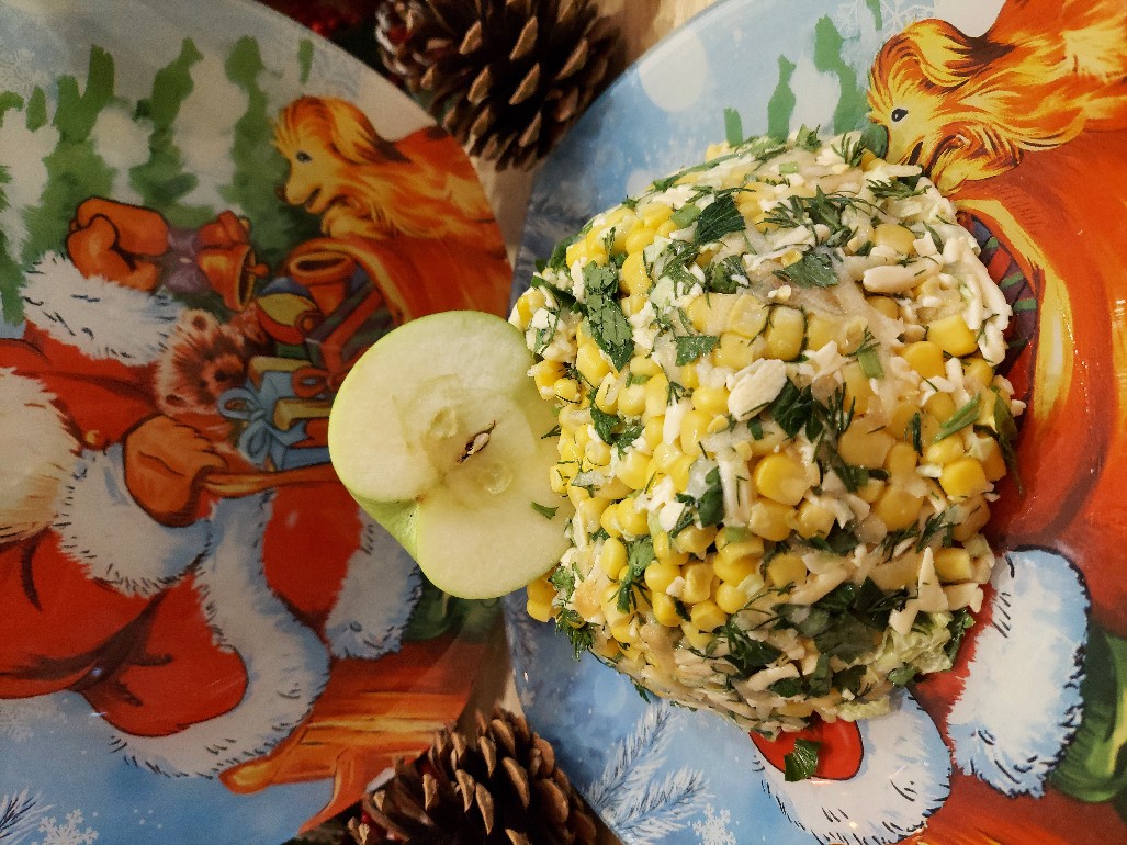 Овощной салат с сыром