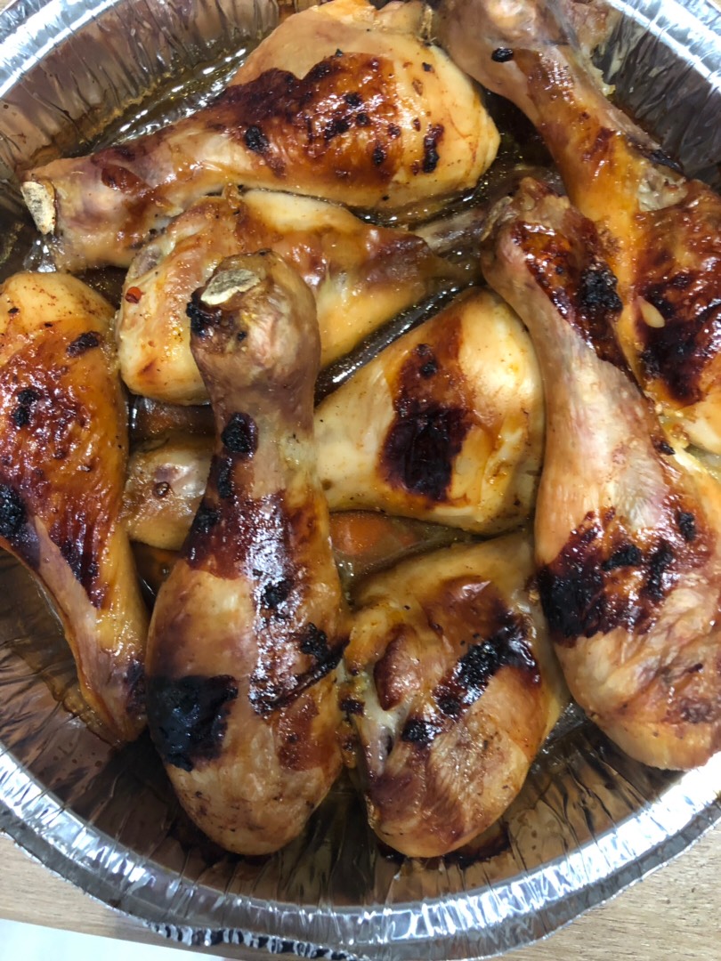 Куриные ножки в медовом соусе в духовке с картошкой: рецепт пошагово с фото