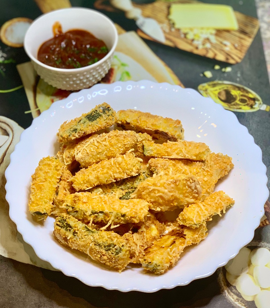 Цукини запечённые в кляре