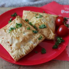 Кармашки с овощами и курочкой🍷🧀