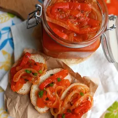 Лечо из болгарского перца и помидоров 