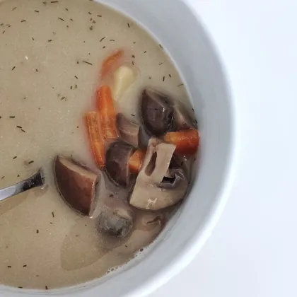 Быстрый и лёгкий грибной суп