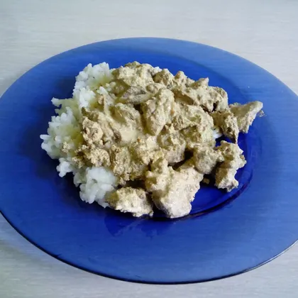Куриная печень в сметане