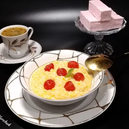 Пшенная молочная каша с тыквой