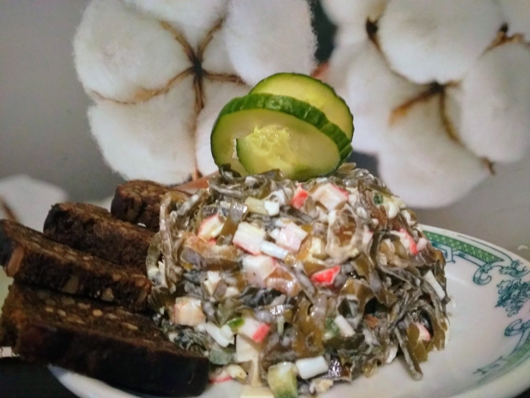 Салат из морской капусты с яйцом и овощами рецепт – Русская кухня: Салаты. «Еда»