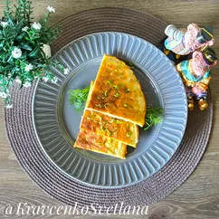 Омлет с лавашом