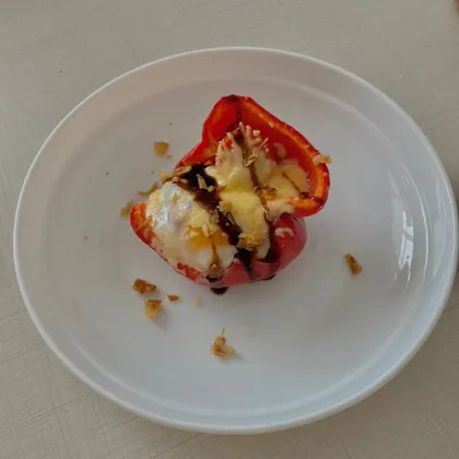 Перец фаршированный на завтрак