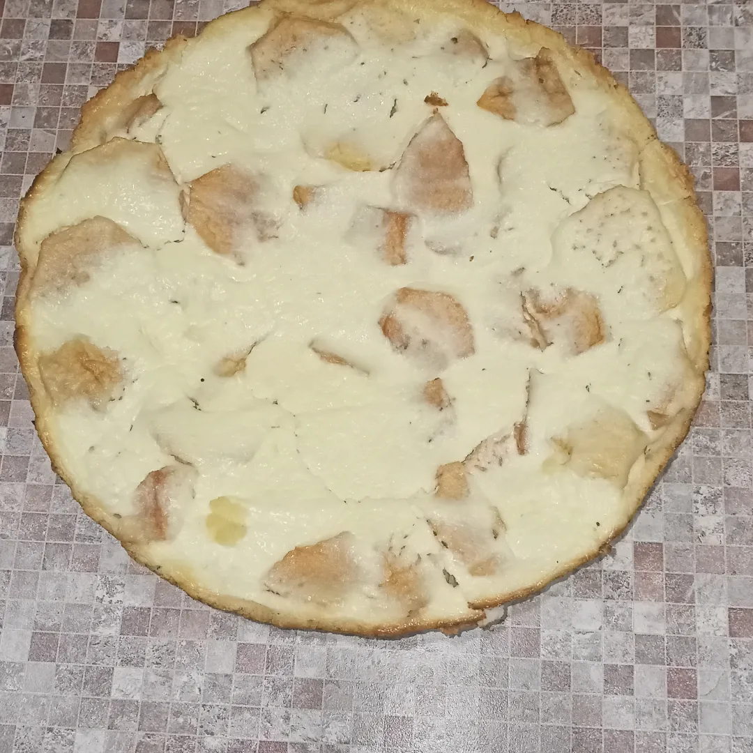 Яблочный пирог на творожной основе с кокосовыми нотками