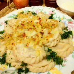 Очень вкусные вареники с гречкой и творогом