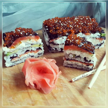 Суши-торт. #рис