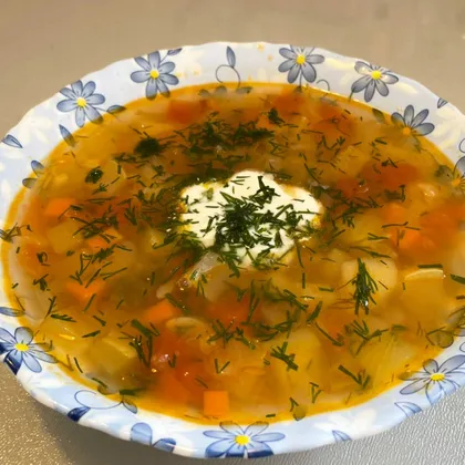 Постный суп из кабачков и помидоров с картошкой
