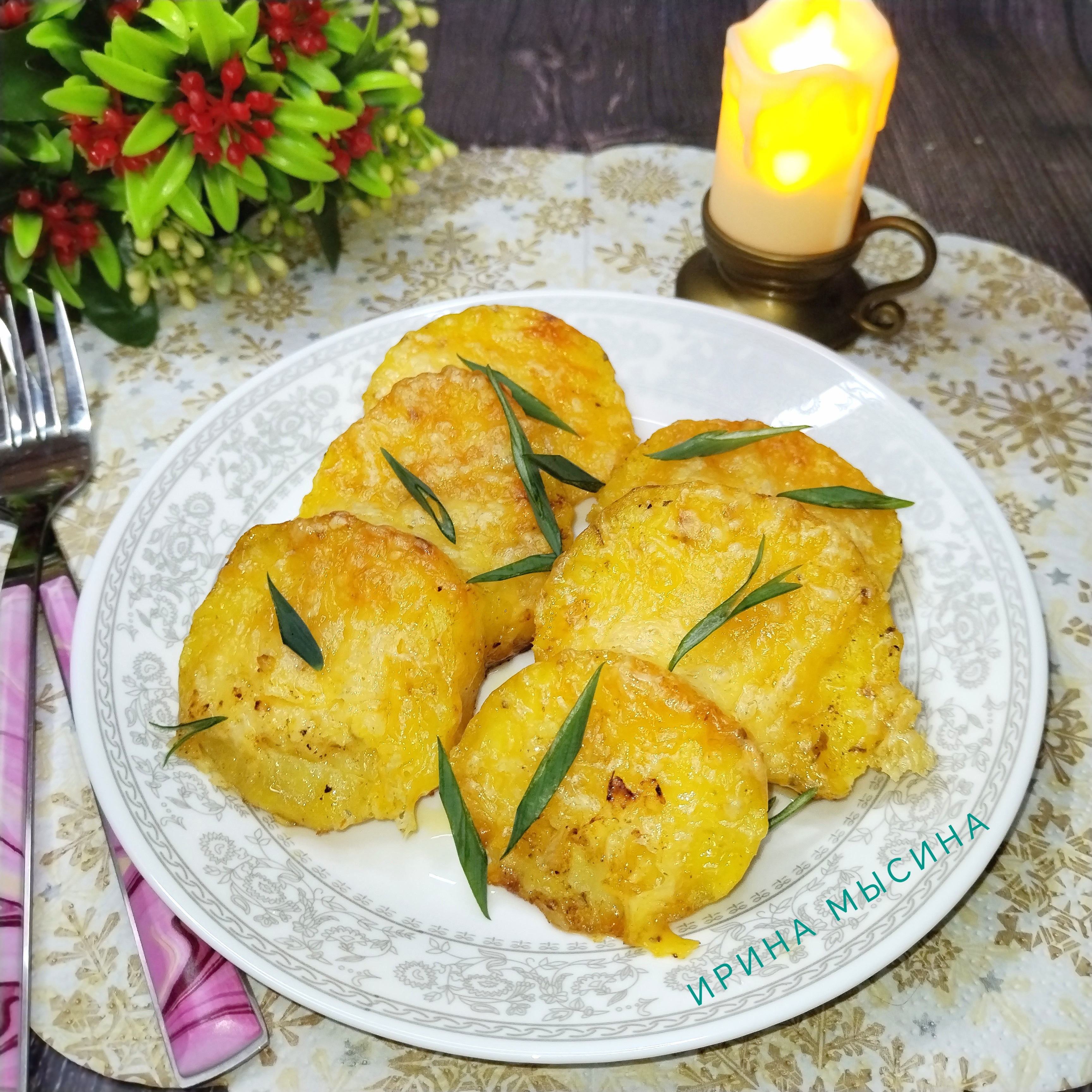 Картофельные дольки в духовке