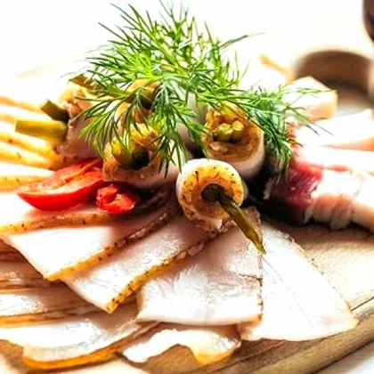 Вкусная грудинка с чесноком сухого посола🎆🎉🎁🎄🥂🍾🎉🎆❤